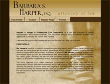Tablet Screenshot of harperlawcorp.com